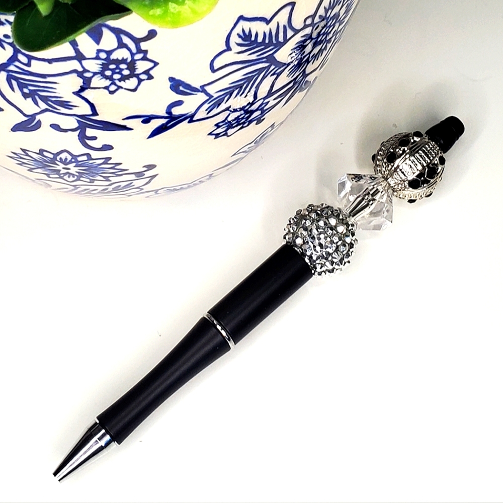 MIDNIGHT ELEGANCE BEADED PEN
